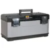 A Stanley FatMax toolbox is shown against a white background. Voir les images du produit