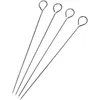 Four metal skewers with loops at one end and pointed tips at the other, arranged diagonally on a white background. Produktbild-Vorschau