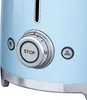Close-up of a light blue toaster with a silver dial and buttons. Náhled obrázku produktu
