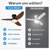 Deckenventilator mit Beleuchtung leise, Ø100cm DC Motor 6 Produktbild-Vorschau 8
