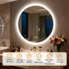 WISFOR LED zrcadlo do koupelny, kulaté, průměr 70 cm, bez Náhled obrázku produktu 6