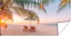 MuchoWow® Poster Strand - Palmen - Sonnenschirm 150x75 cm - Produktbild-Vorschau 1