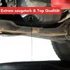 Oil being drained from a car's oil pan into a collection tray. Produktbild-Vorschau