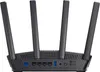The back of a black ASUS router with multiple antennas. Náhled obrázku produktu
