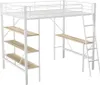 Letto a castello AIORBER, 90x200cm, in acciaio e MDF, con Anteprima dell’immagine prodotto 6