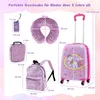 COSTWAY 5 teiliges Kinderkoffer + Rucksack, Kindertrolley Produktbild-Vorschau 7