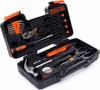 A tool kit is open and displayed against a white background. Produktbild-Vorschau