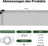 Wiltec wetterfeste Abdeckplane grün grau, wasserfeste Plane Produktbild-Vorschau 3