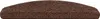 Shaggy Stufenmatten Sphinx Halbrund 23,5 x 65 cm braun Produktbild-Vorschau 5