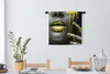 MuchoWow® Wandteppich Wandbehang Lippen - Gelb - Schwarz Produktbild-Vorschau 2