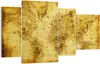 Bild auf Leinwand - Leinwandbild - Karte Welt Kontinente - Produktbild-Vorschau 1