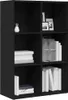 vidaXL Bücherregal Schwarz Eichen-Optik 66x30x98 cm Produktbild-Vorschau 4