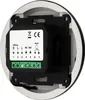 Close-up view of the back of a digital room thermostat, showing wiring terminals and labels. Náhled obrázku produktu