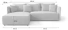 CORNERO Ecksofa mit Schlaffunktion und Bettkasten SEATTLE Produktbild-Vorschau 4
