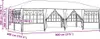 vidaXL Party-Zelt Blau 800 x 400 x 266 cm Polyethylen Produktbild-Vorschau 7