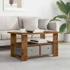 vidaXL Table basse en bois recyclé, 77 x 55 x 42 cm, Voir les images du produit 2