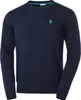 U.S. Polo Assn Herren Pullover Rundhals, aus 100% Baumwolle Produktbild-Vorschau 1