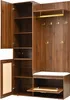 MODFU Garderobenschrank Wandgarderobe mit 6 goldenen Produktbild-Vorschau 4