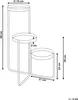 BELIANI Doniczka na stojaku beżowa metalowa 21 x 42 x 60 cm Podgląd zdjęcia produktu 3