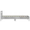 vidaXL Struttura letto con testiera e luci LED grigio Anteprima dell’immagine prodotto 9