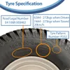 18x8.50-8 ATV Trailer Kit Wanda P332 Grass Pattern Räder Produktbild-Vorschau 5