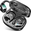 A pair of black and silver wireless earbuds in an open charging case. Produktbild-Vorschau
