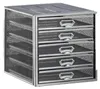 relaxdays 10024816_55 relaxdays Schubladenbox  silber DIN Podgląd zdjęcia produktu 10
