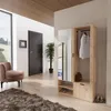Garderobe 100 cm breit in Eiche mit Kleiderstange, Produktbild-Vorschau 3