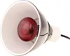 A close-up studio shot of a red infrared heat lamp with a silver reflector. Anteprima dell’immagine prodotto
