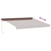 vidaXL Markiza ręczna brązowa 400x300 cm Podgląd zdjęcia produktu 11