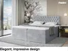 MEBLINI Boxspringbett mit Bettkasten - Gepolstert Produktbild-Vorschau 2