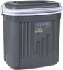A gray portable cooler box with a white lid handle and trim, shown against a white background. Náhľad obrázku produktu