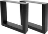 Two black metal table legs are shown against a white background. Podgląd zdjęcia produktu