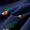 Kinderkleid mit Langen Ärmeln und Kordelzug Marineblau 116 Produktbild-Vorschau 7