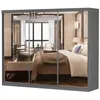 A mirrored wardrobe reflecting a bedroom interior. Náhľad obrázku produktu
