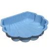 Sand- & Wassermuschel Pastell Blau mit Sternen, 1-teilig, Produktbild-Vorschau 1