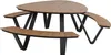 Lesli Living Picknick-Set Arezzo / 3 Bänke mit Tisch ø 230 Produktbild-Vorschau 1