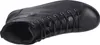 A top-down view of a black leather boot with laces. Produktbild-Vorschau