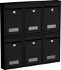 BASI - Briefkasten - SET - 6x BK 100M - matt schwarz - Produktbild-Vorschau 1