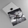 Wanduhr - Quadrat - Glasuhr - Flugzeug An-2 Schwarzweiß - Produktbild-Vorschau 2