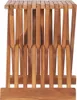 vidaXL Składany stołek 40×32×45 cm z litego drewna tekowego Podgląd zdjęcia produktu 2