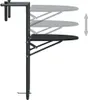 vidaXL Tavolo sospeso da balcone nero 60x64x83,5 cm in Anteprima dell’immagine prodotto 4
