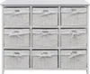 vidaXL Cassettiera con cestini Bianco Anteprima dell’immagine prodotto 1