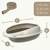 2er Set Katzenklo ohne Deckel Doppelpack Katzentoilette mit Produktbild-Vorschau 2