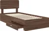 vidaXL Bettrahmen Braun Eichen-Optik 75 x 190 cm Produktbild-Vorschau 5