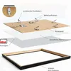 An exploded view diagram showing the components of a picture frame. Anteprima dell’immagine prodotto