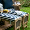 Strandkorb-Set - bene living - Ammersee Teak - PE grau - Produktbild-Vorschau 20