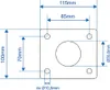 2x Halterung für Abstellstütze 115x100mm Ø 51 mm 620g und Produktbild-Vorschau 9