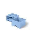 LEGO® Scatola portaoggetti 4 con cassetto - azzurro Anteprima dell’immagine prodotto 3