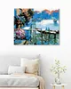 Zuty - Malen nach Zahlen - FLACHBOOT AM HAUS, 40x50 cm, mit Produktbild-Vorschau 2